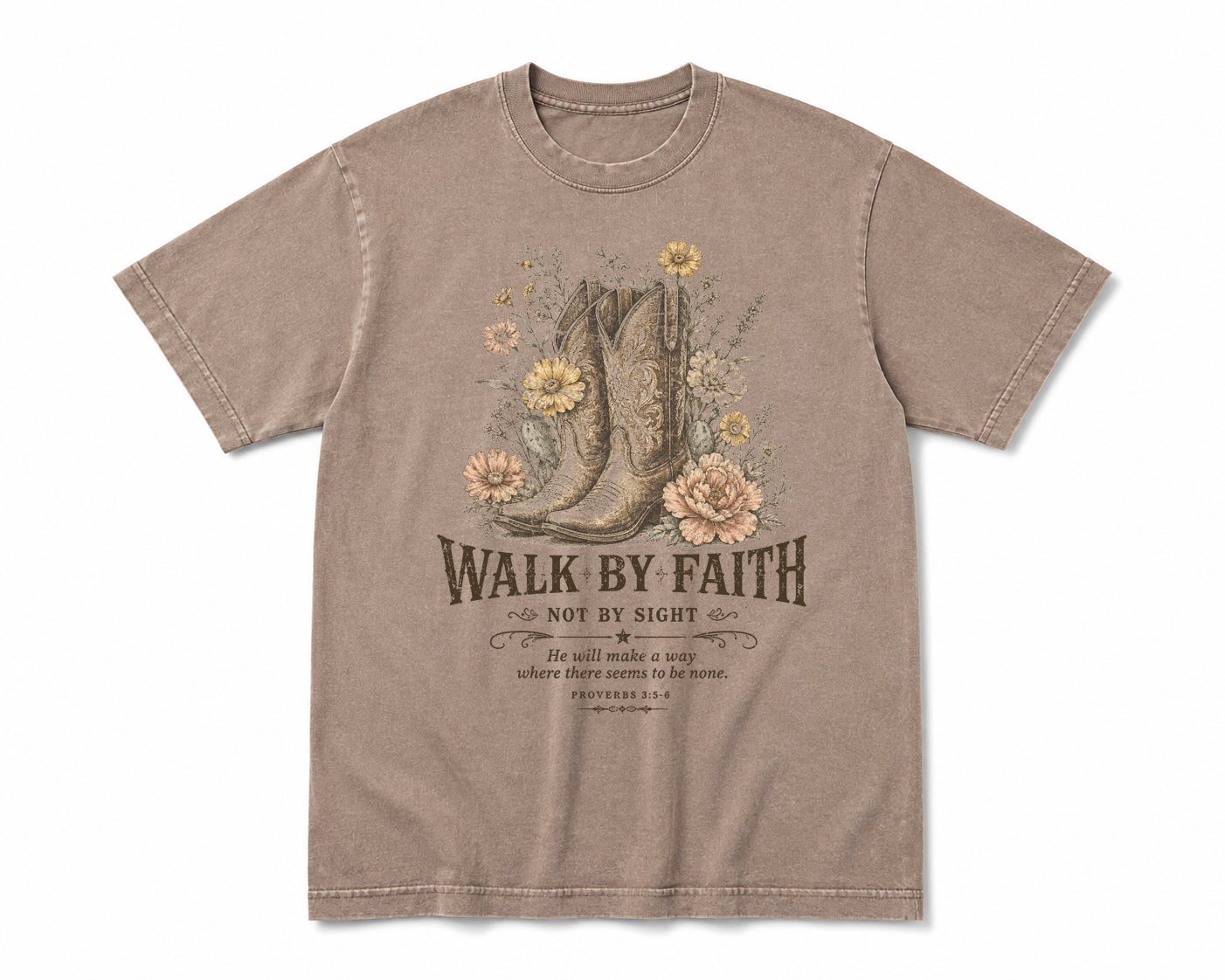 Walk By Faith Premium unisex Graphic T-shirt