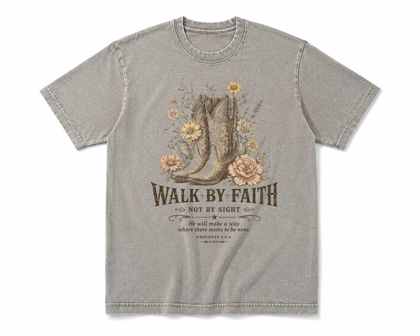 Walk By Faith Premium unisex Graphic T-shirt