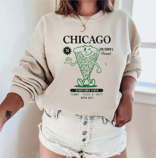 CHICAGO PIZZA VINTAGE Graphic Sweatshirt