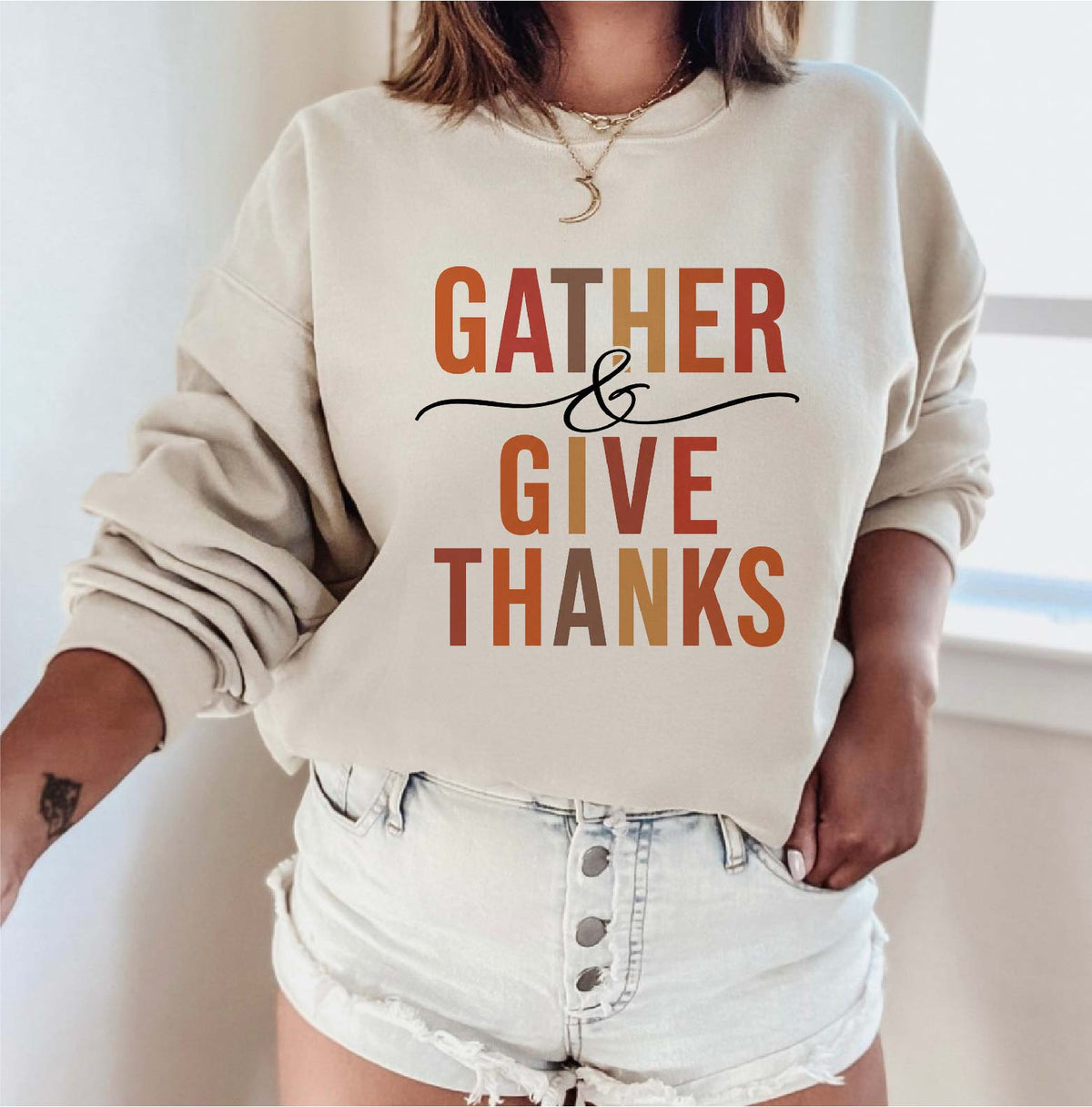 GATHER & GIVE THANKS Sweatshirt