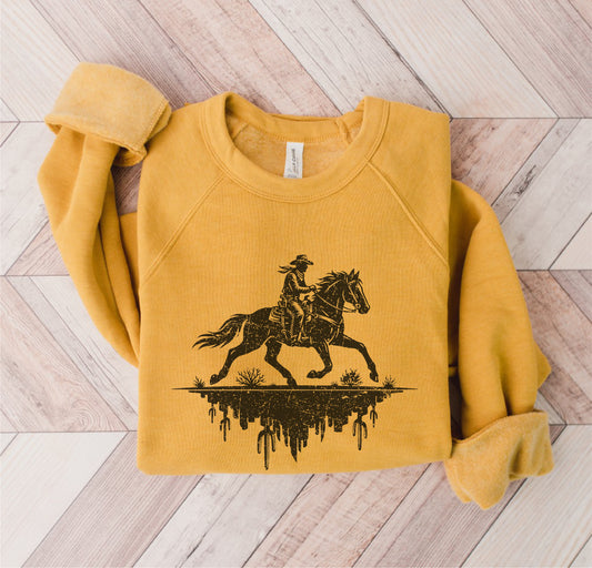 COWBOY RIDER DESERT Graphic Sweatshirt