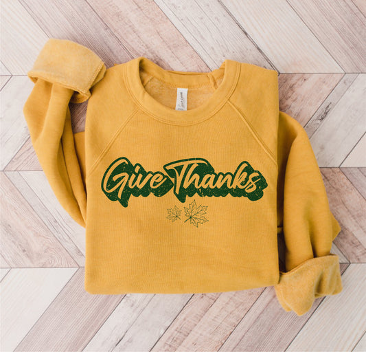 Give Thanks Vintage Graphic Sweatshirt