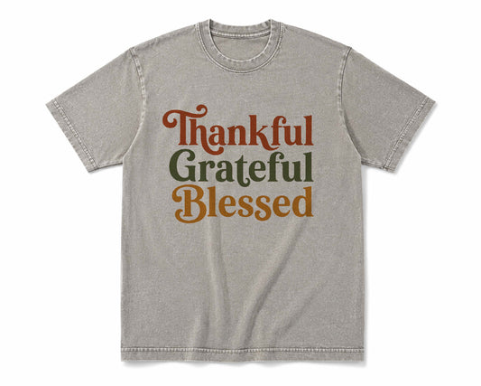 Thankful Grateful Blessed unisex Graphic T-shirt