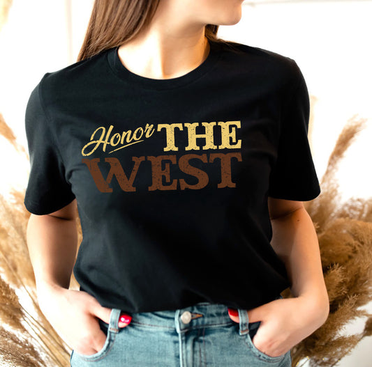 HONOR THE WEST Graphic Short sleeve T-Shirt