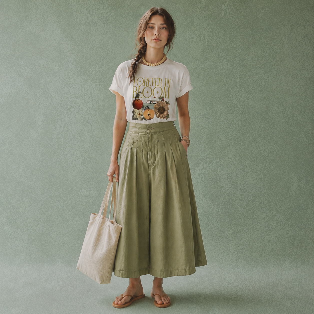 Forever in Bloom Graphic  Plus Short sleeve T-Shirt