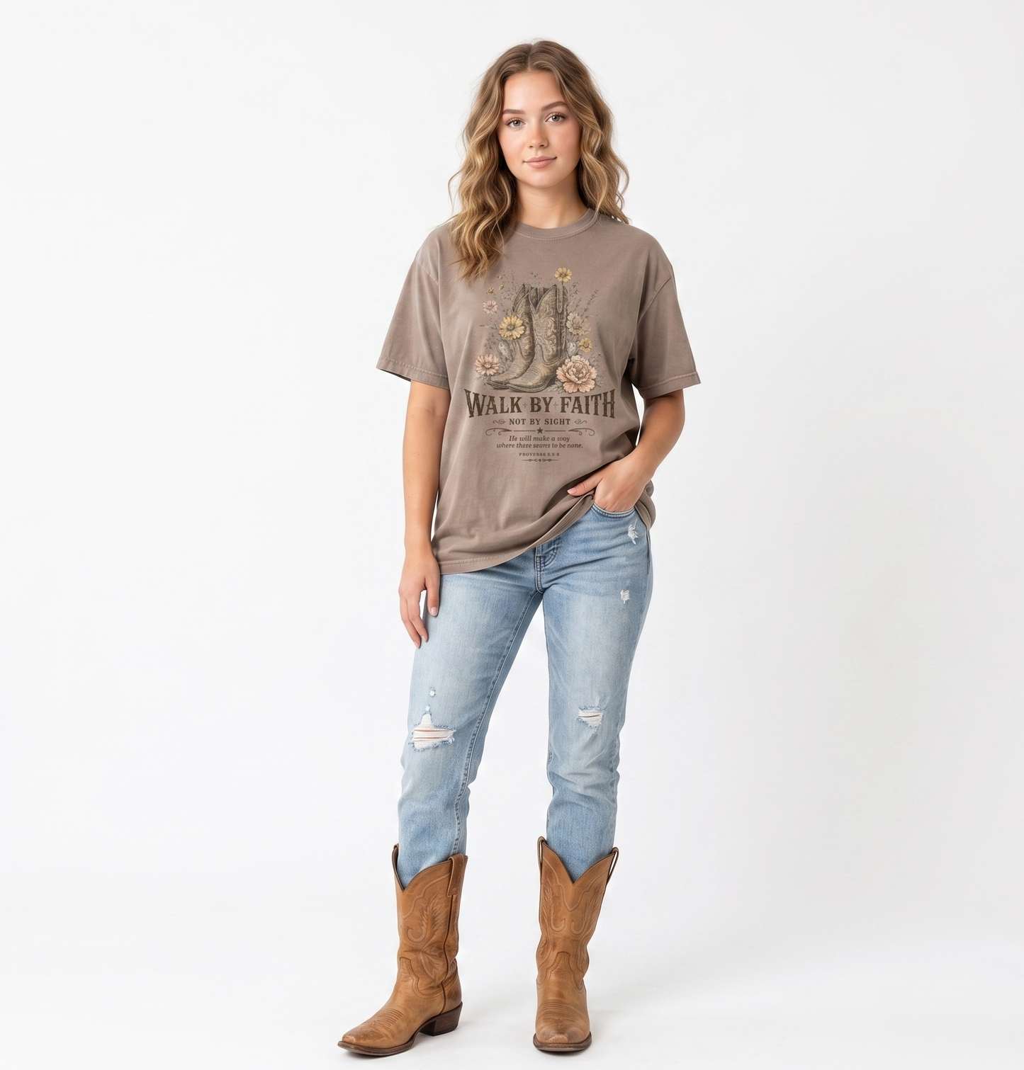 Walk By Faith Premium unisex Graphic T-shirt