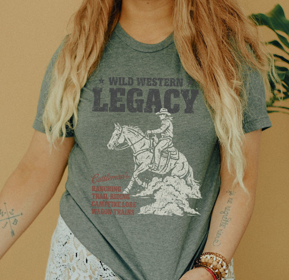 LEGACY COWBOY RIDER Graphic Short sleeve T-Shirt
