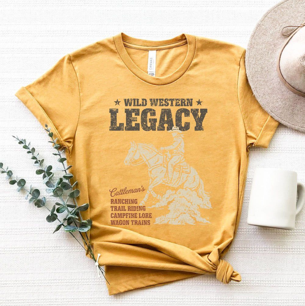 LEGACY COWBOY RIDER Graphic Short sleeve T-Shirt