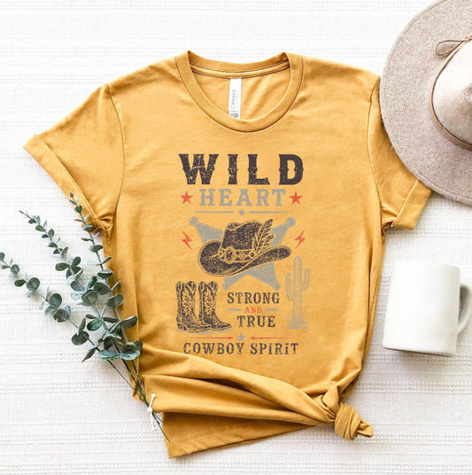 WILD HEART Graphic Short sleeve T-Shirt