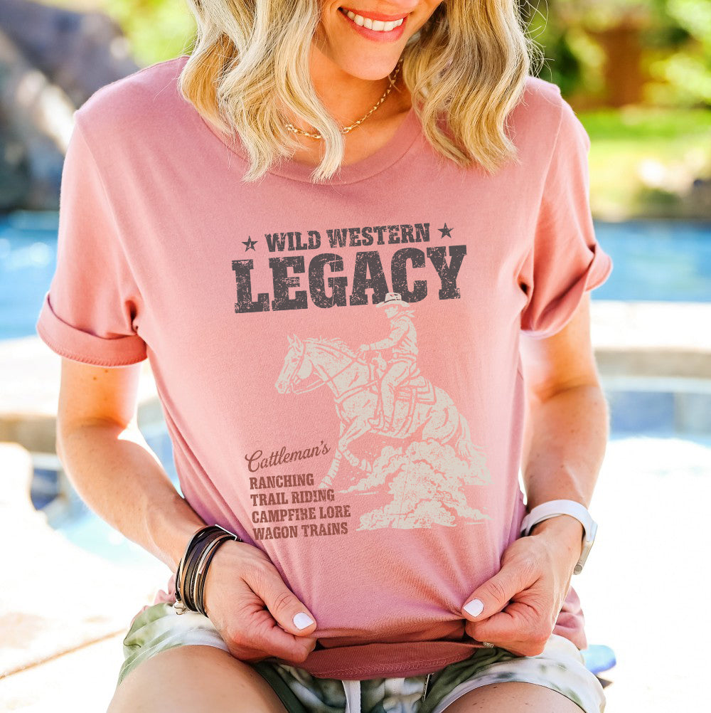 LEGACY COWBOY RIDER Graphic Short sleeve T-Shirt