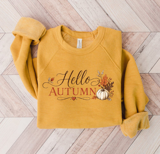 HELLO AUTUMN Graphic Sweatshirt