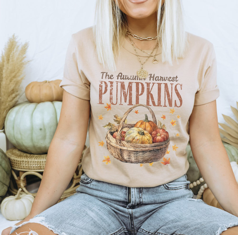 PUMPKIN BASKET Graphic Short sleeve T-Shirt