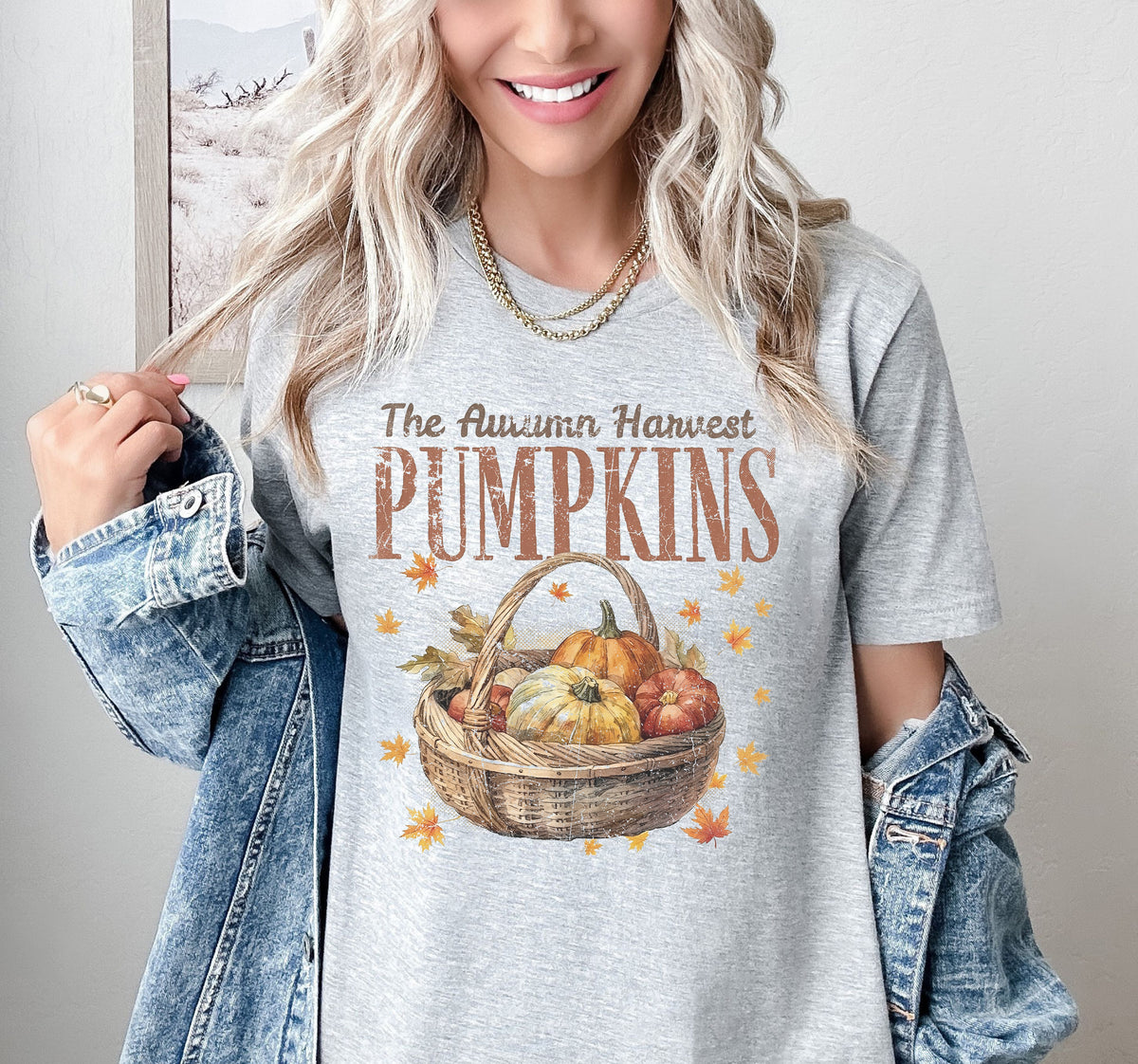 PUMPKIN BASKET Graphic Short sleeve T-Shirt