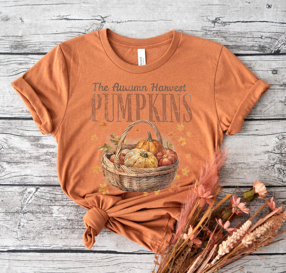 PUMPKIN BASKET Graphic Short sleeve T-Shirt