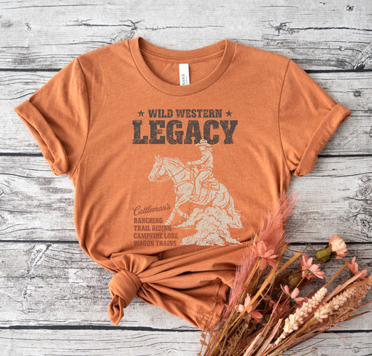 LEGACY COWBOY RIDER Graphic Short sleeve T-Shirt
